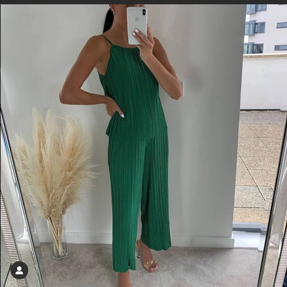 Mango pleated set bloggers fav